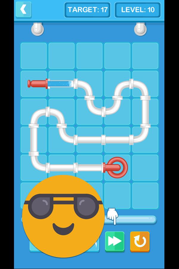 Pipe Mania Level Beat Screenshot.