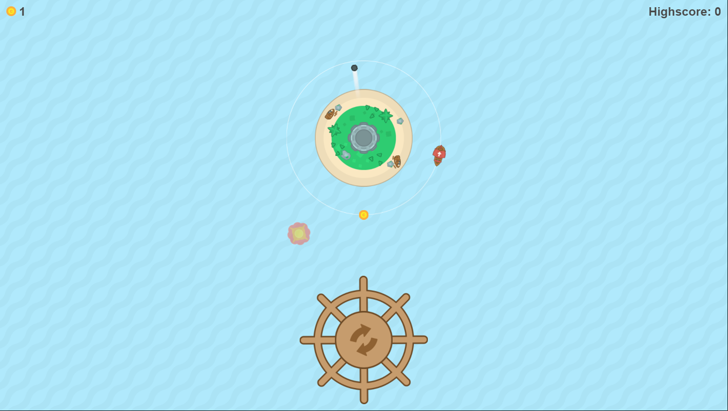 Pirate Patrol Game Start Screenshot.