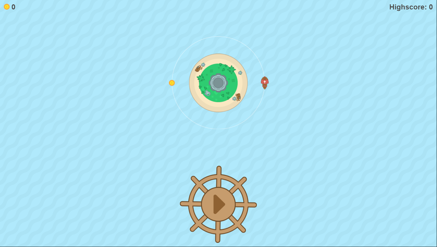 Pirate Patrol Game Welcome Screen Screenshot.