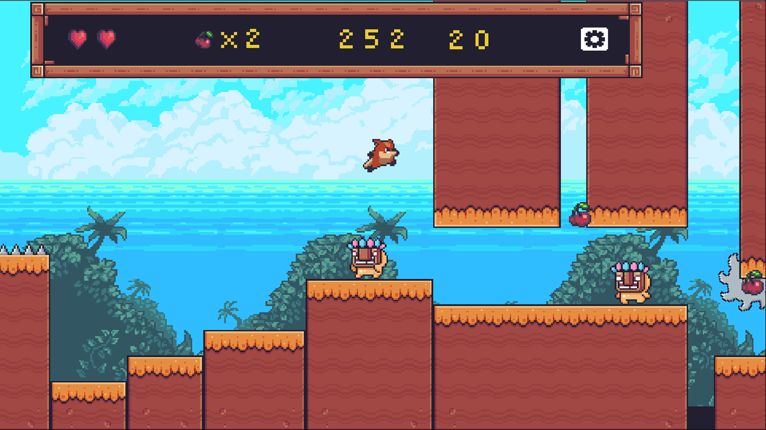 Pixel Adventure Game Next Level Screenshot.
