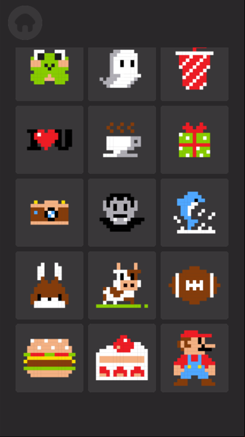 Pixel Brick Breaker Game Level Select All Unlocked Screenshot.