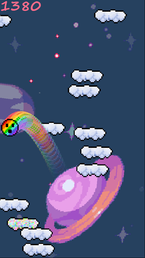 Pixel Jumper Game Play Screenshot.