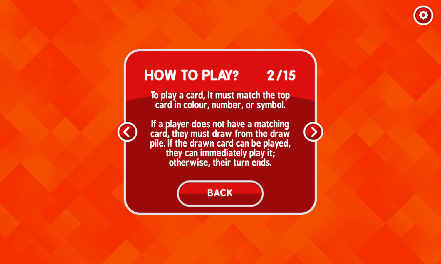 Play Four Colors Game Instructions Screenshot.