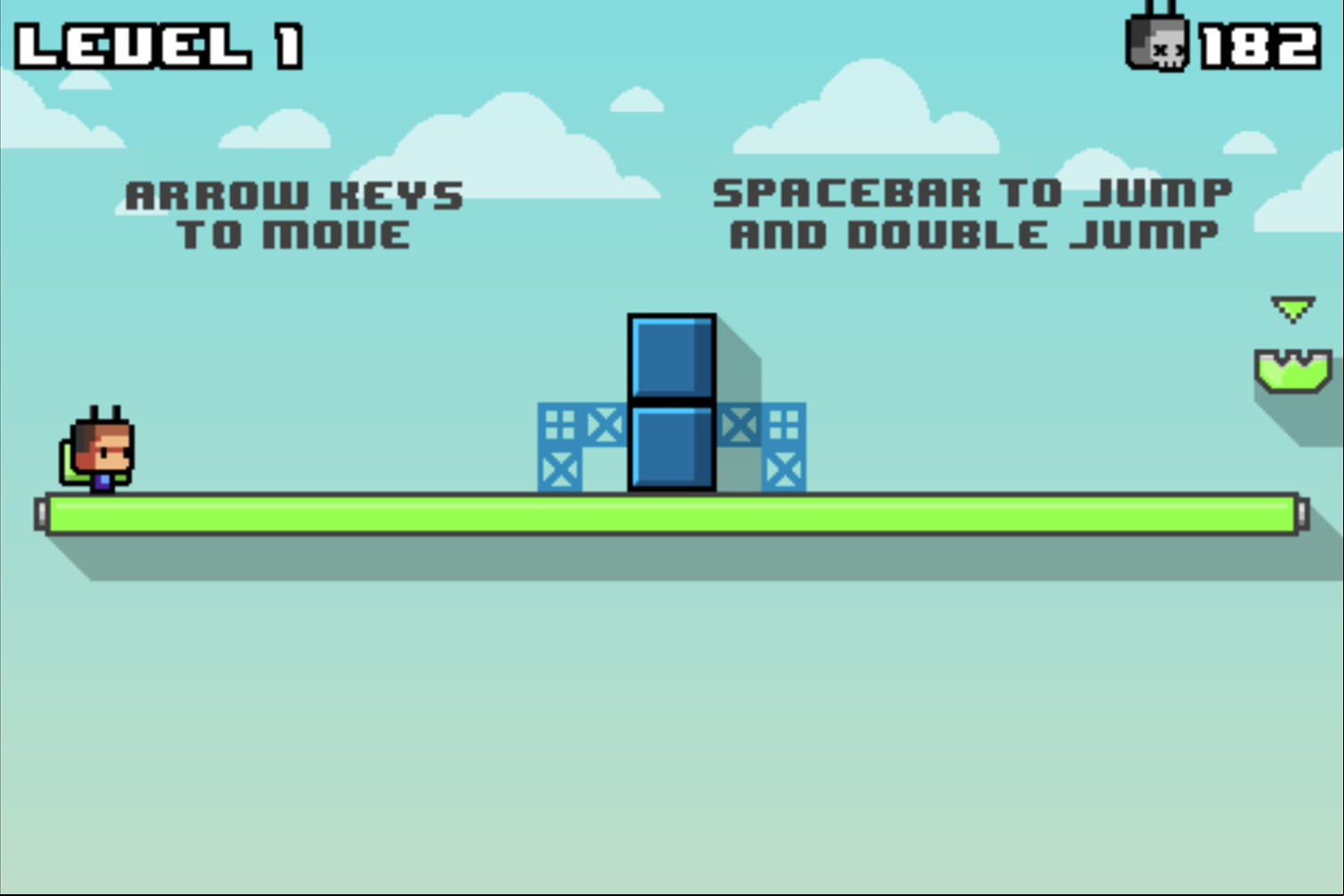 Plug Me Game Movement Instructions Screenshot.
