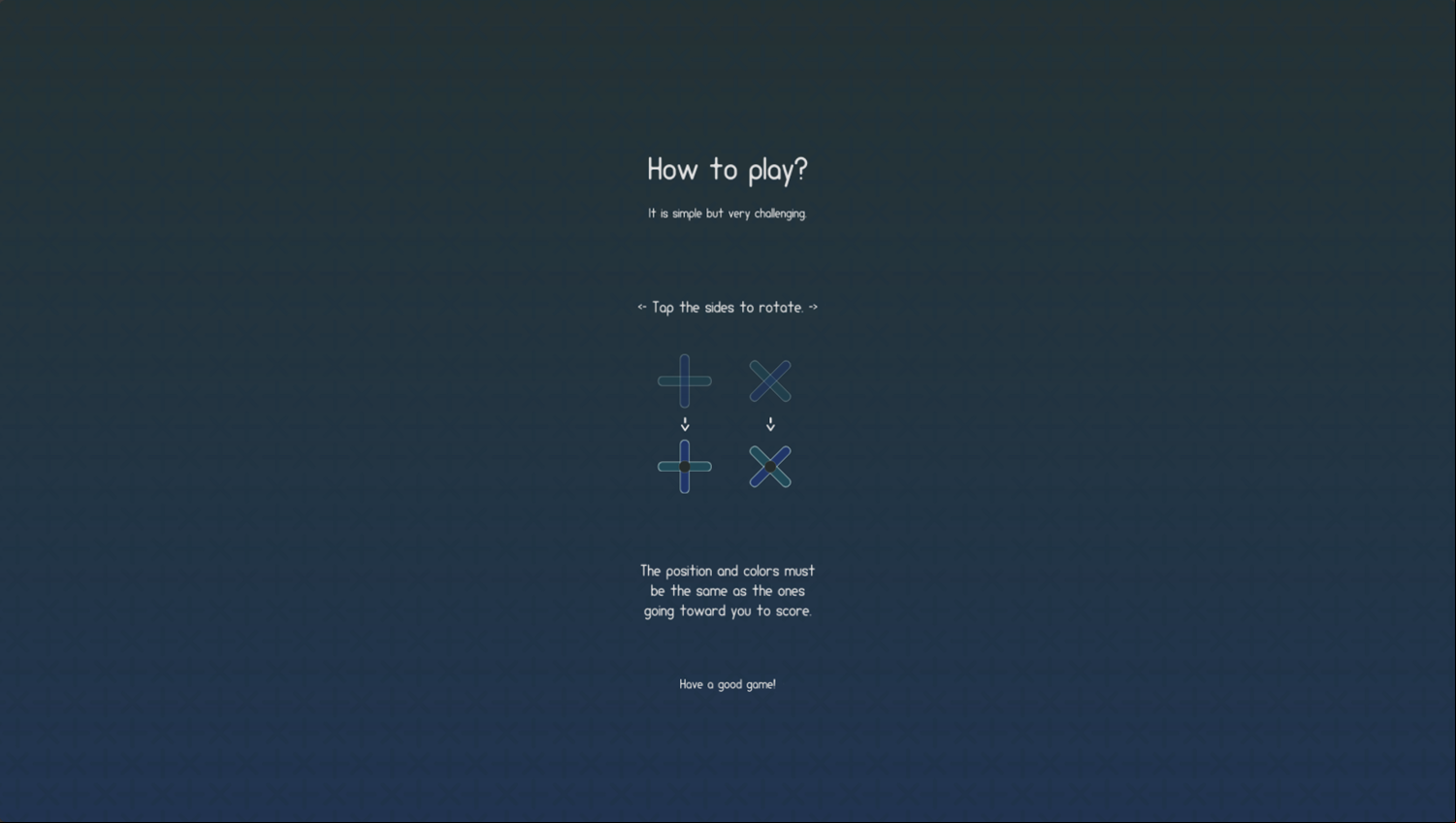 Plux Game How To Play Screenshot.