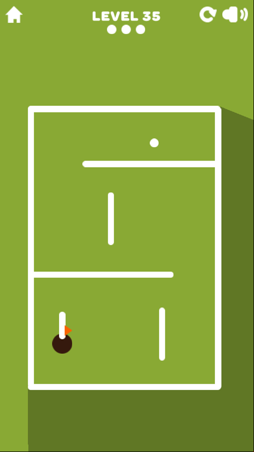 Pocket Golf Game Level Progress Screenshot.
