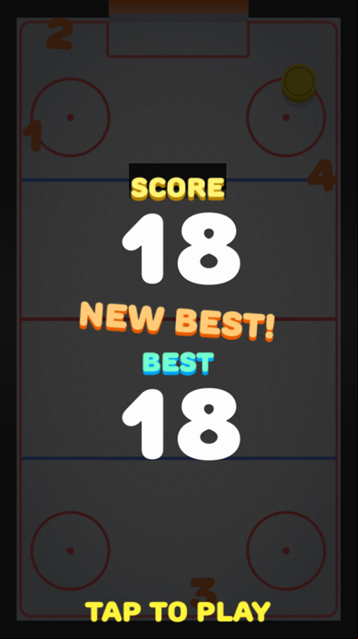 Pocket Hockey Game Score Screenshot.