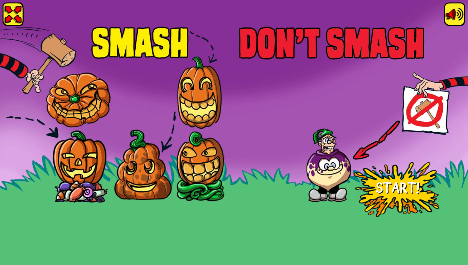 Poop in the Pumpkin Patch Game How To Play Screenshot.