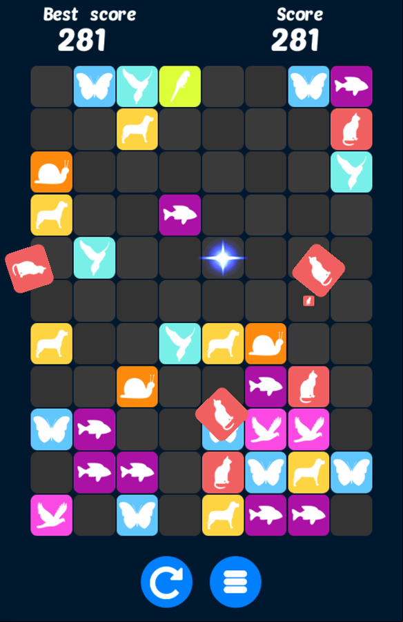 Pop Fruit Game Next Stage Screenshot.