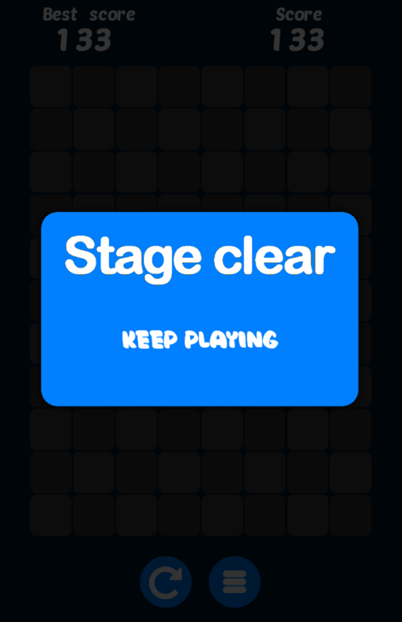 Pop Fruit Game Stage Clear Screenshot.