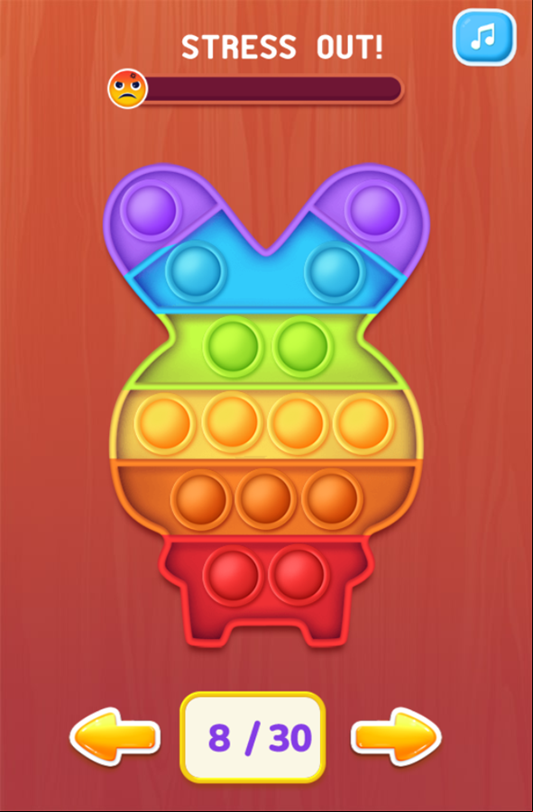 Pop It Fiesta Game Next Level Screenshot.