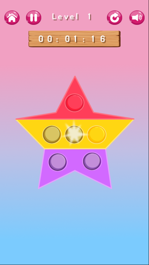 Pop It Game Race Level Play Screenshot.