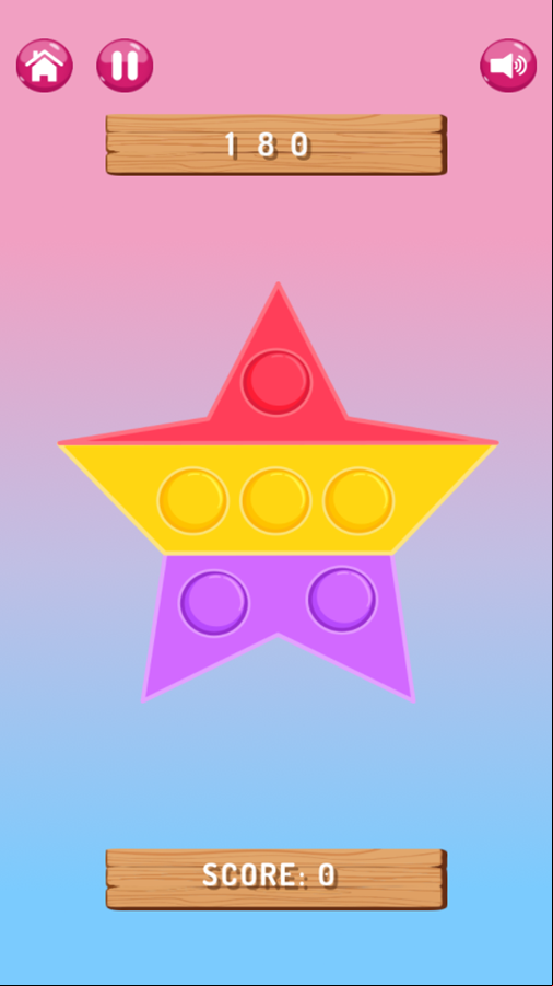 Pop It Game Survive Level Start Screenshot.