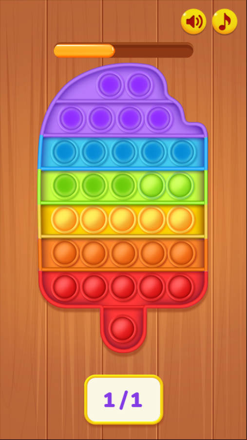 Pop It Master Game Level Play Screenshot.