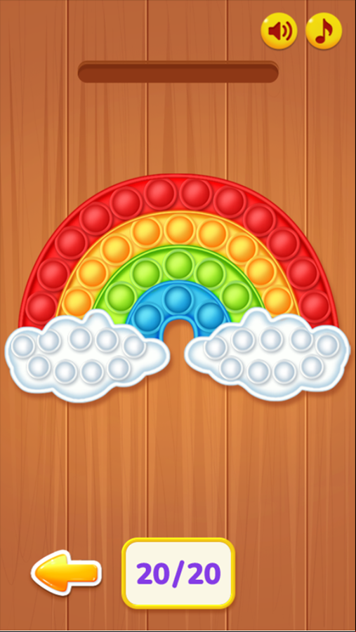 Pop It Master Game Level Progress Screenshot.