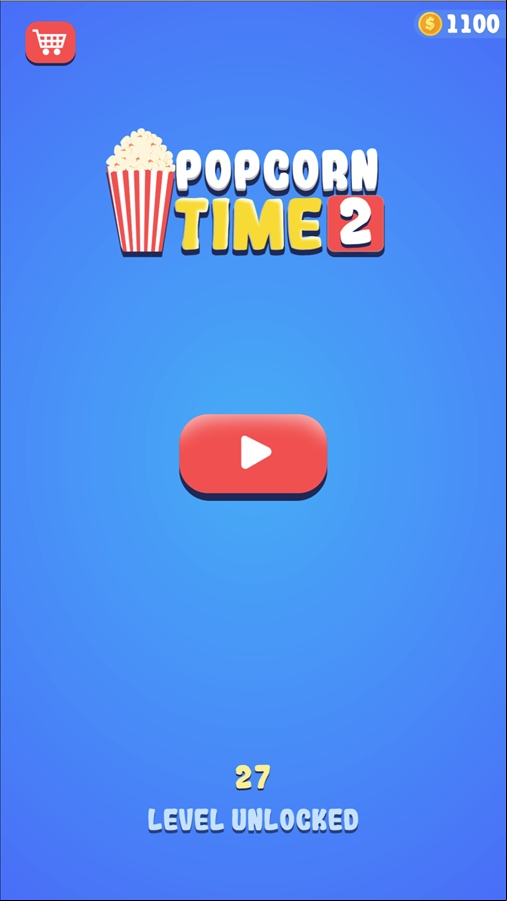 Popcorn Time 2 Game Welcome Screen Screenshot.
