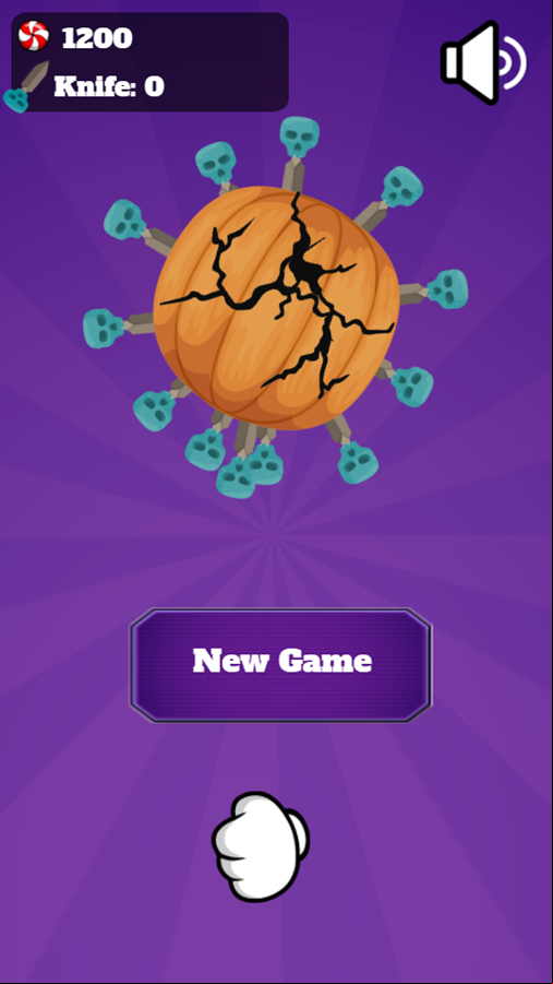 Popping Pumpkins Game Best Score Screenshot.