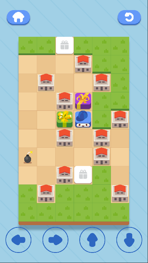 Postman Run Game Level Progress Screenshot.