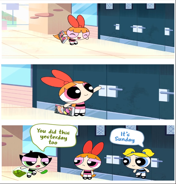 Powerpuff Girls Rush Hour Game Sunday Comic Screenshot.