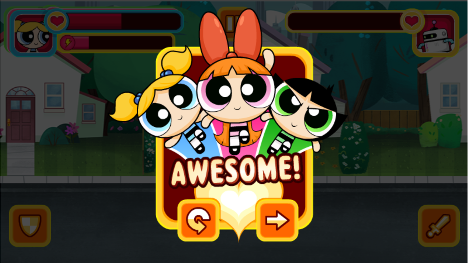 Powerpuff Unordinary Week Level Beat Screenshot.