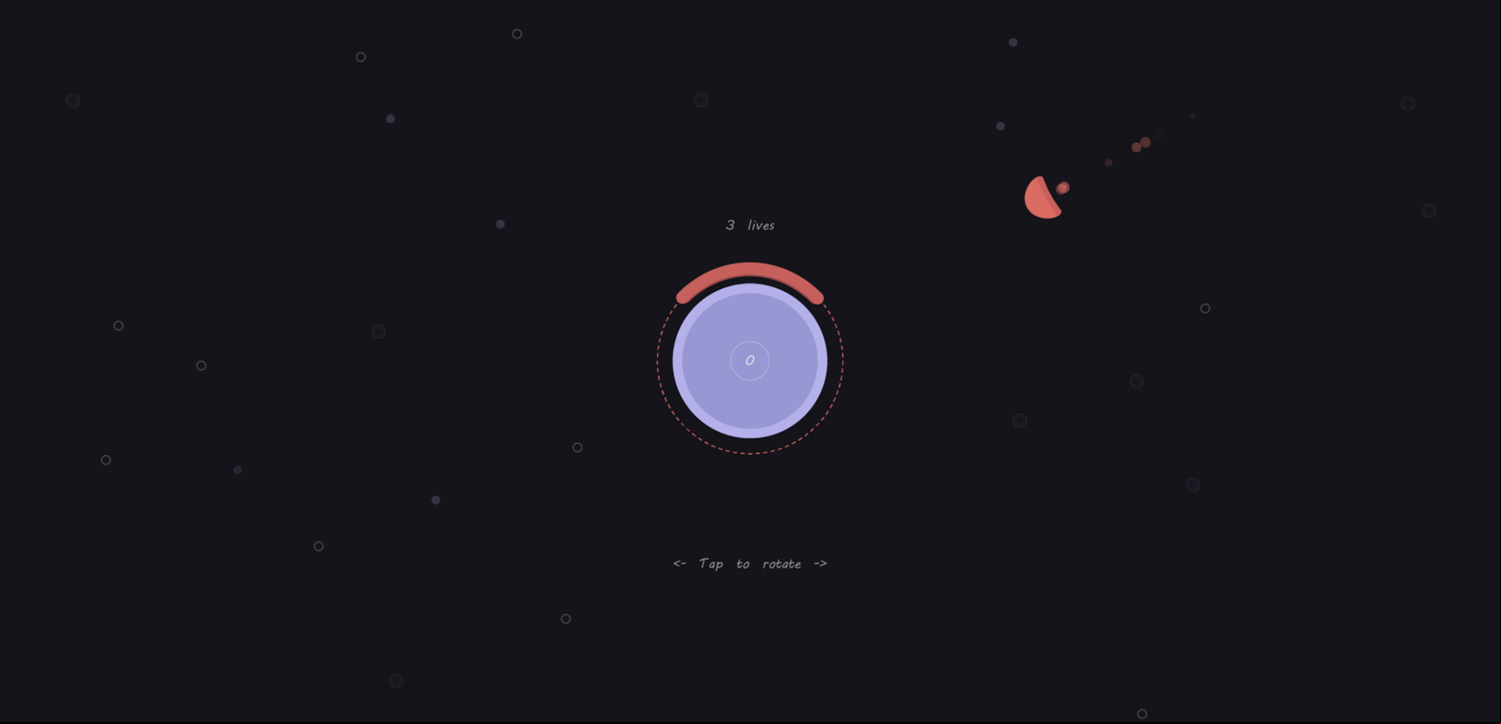Protect Circle Game How to Play Screen Screenshot.