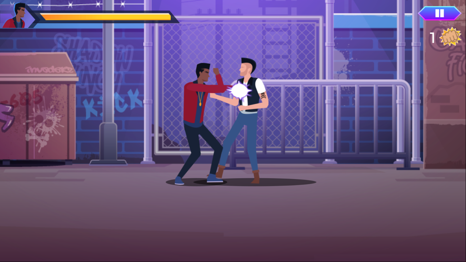Punk Street Brawl Game Start Screenshot.