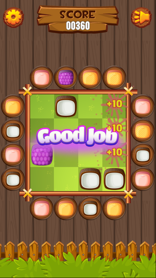 Pushdom Fruit Game Play Screenshot.