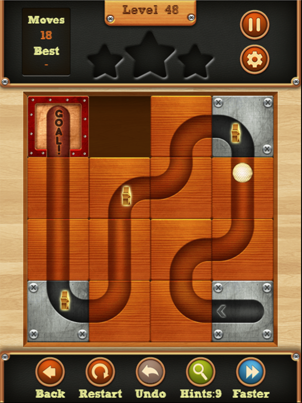 Puzzle Ball Game Final Level Screenshot.