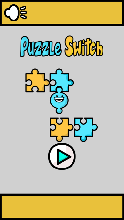 Puzzle Switch Game Welcome Screen Screenshot.