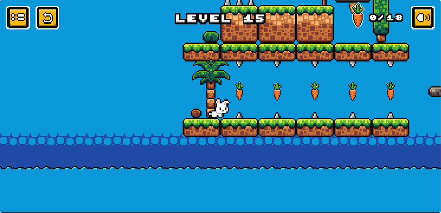 Rabbit's Saga Game Screenshot.