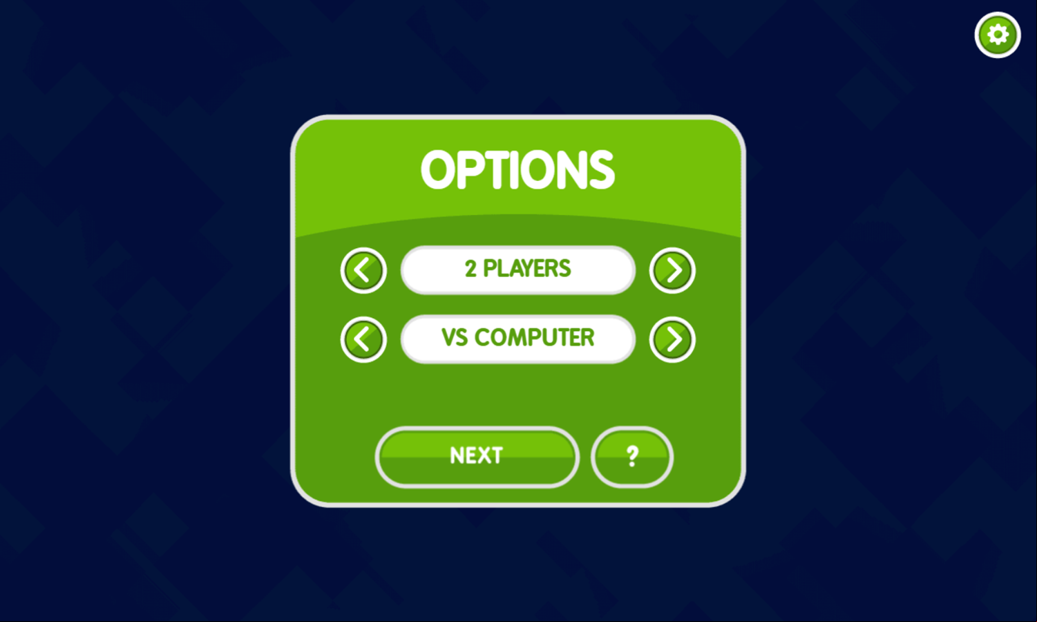 Rainbow Bead Game Options Screenshot.