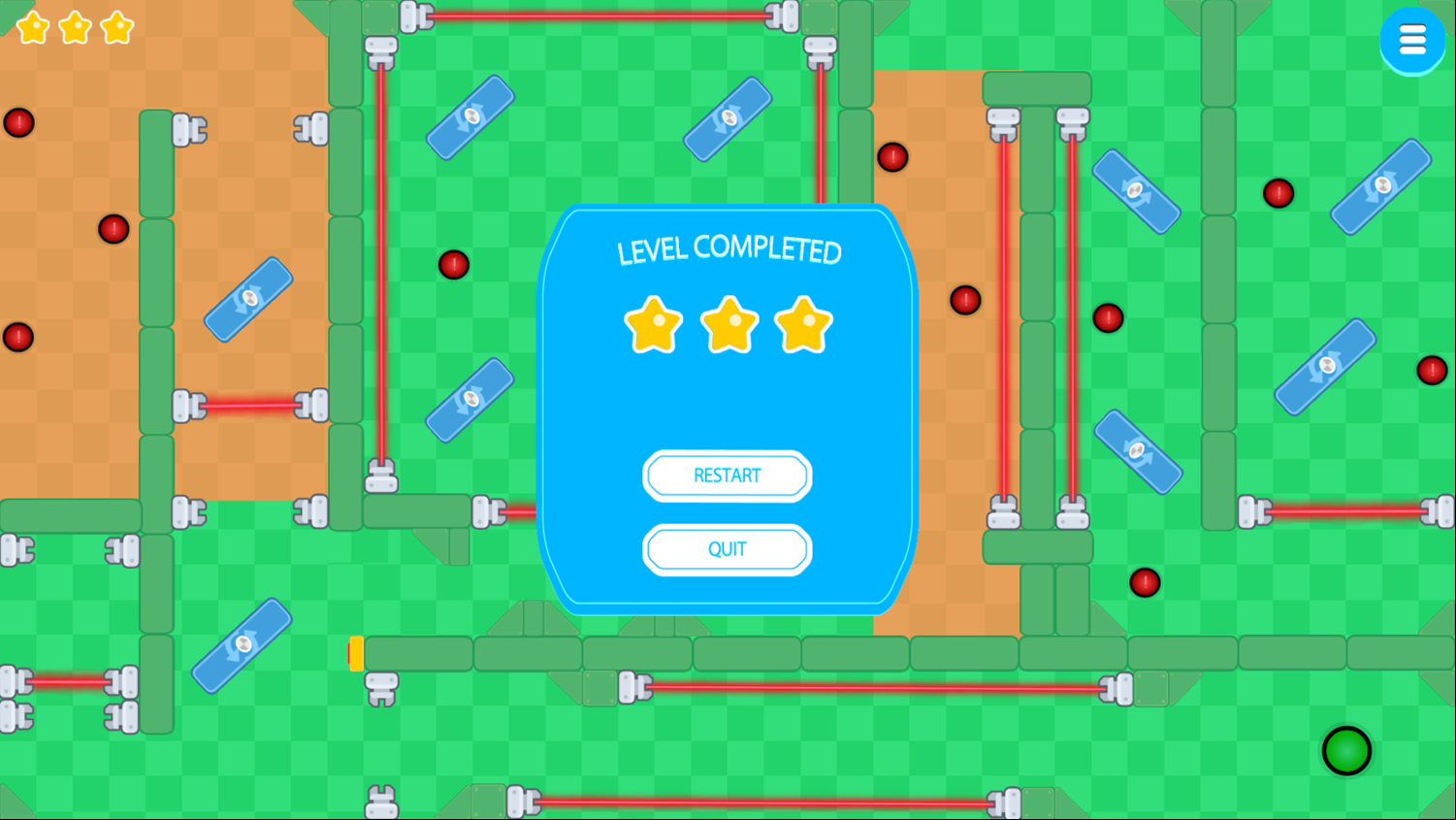 Reach The Goal Game Completed Screenshot.