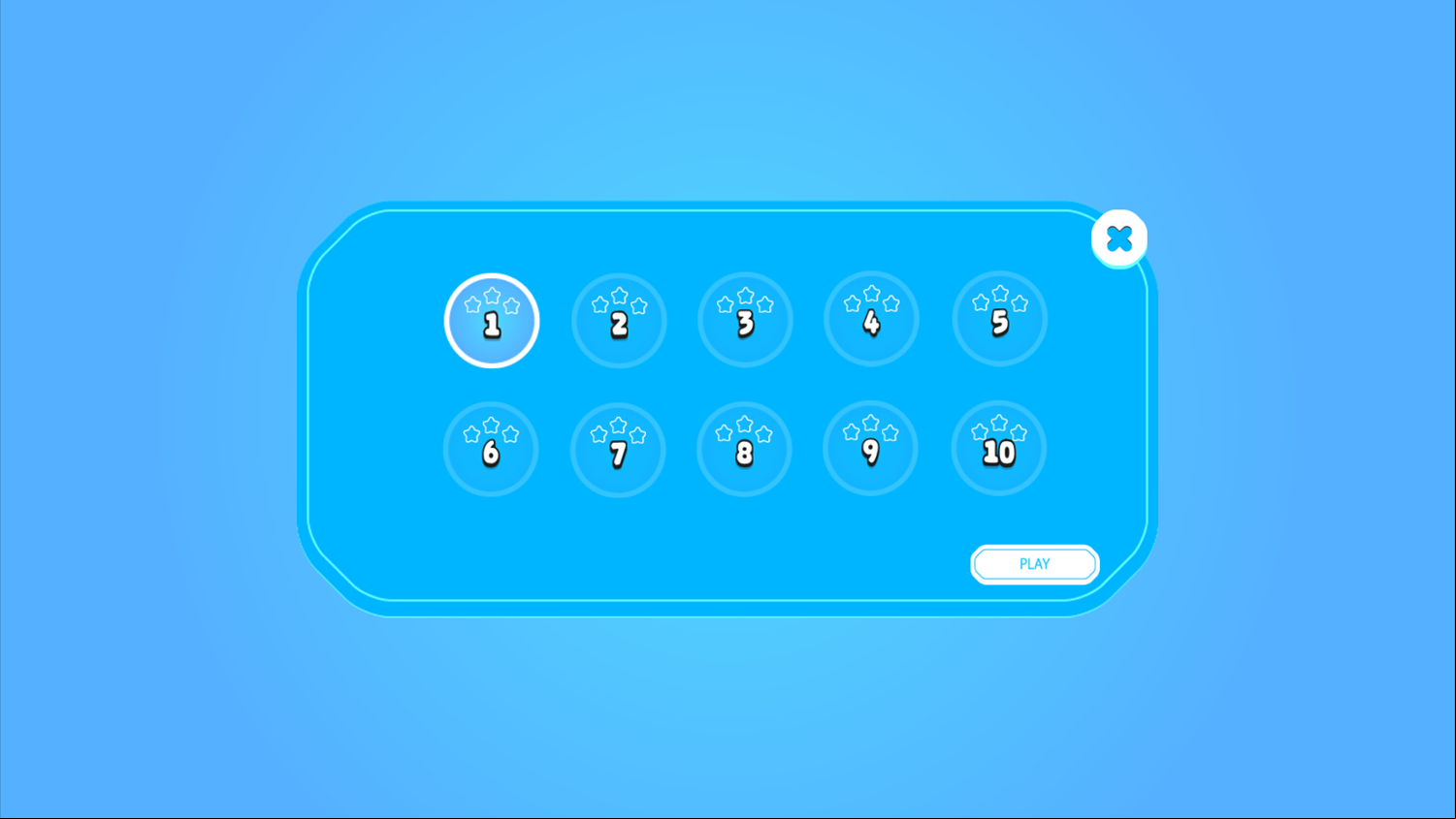 Reach The Goal Game Level Select Screenshot.