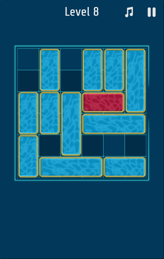 Red Slide Game Next Level Screenshot.