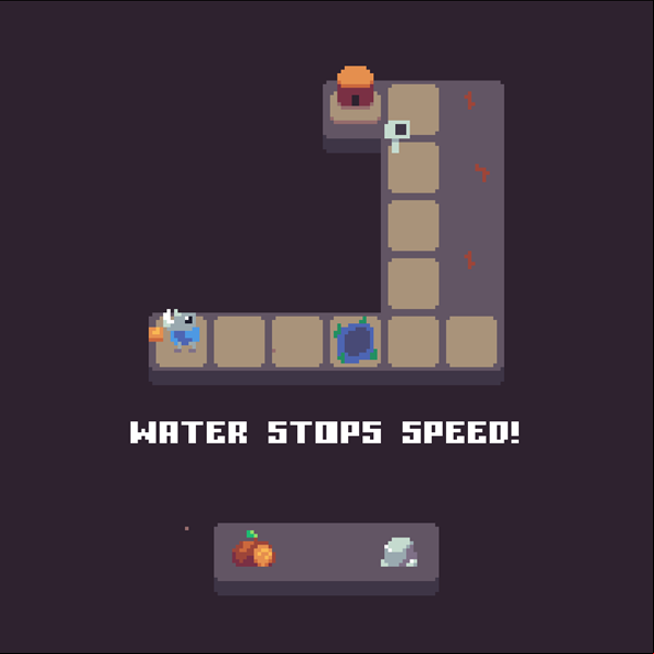 Rhino Express Game Water Stops Speed Instructions Screen Screenshot.