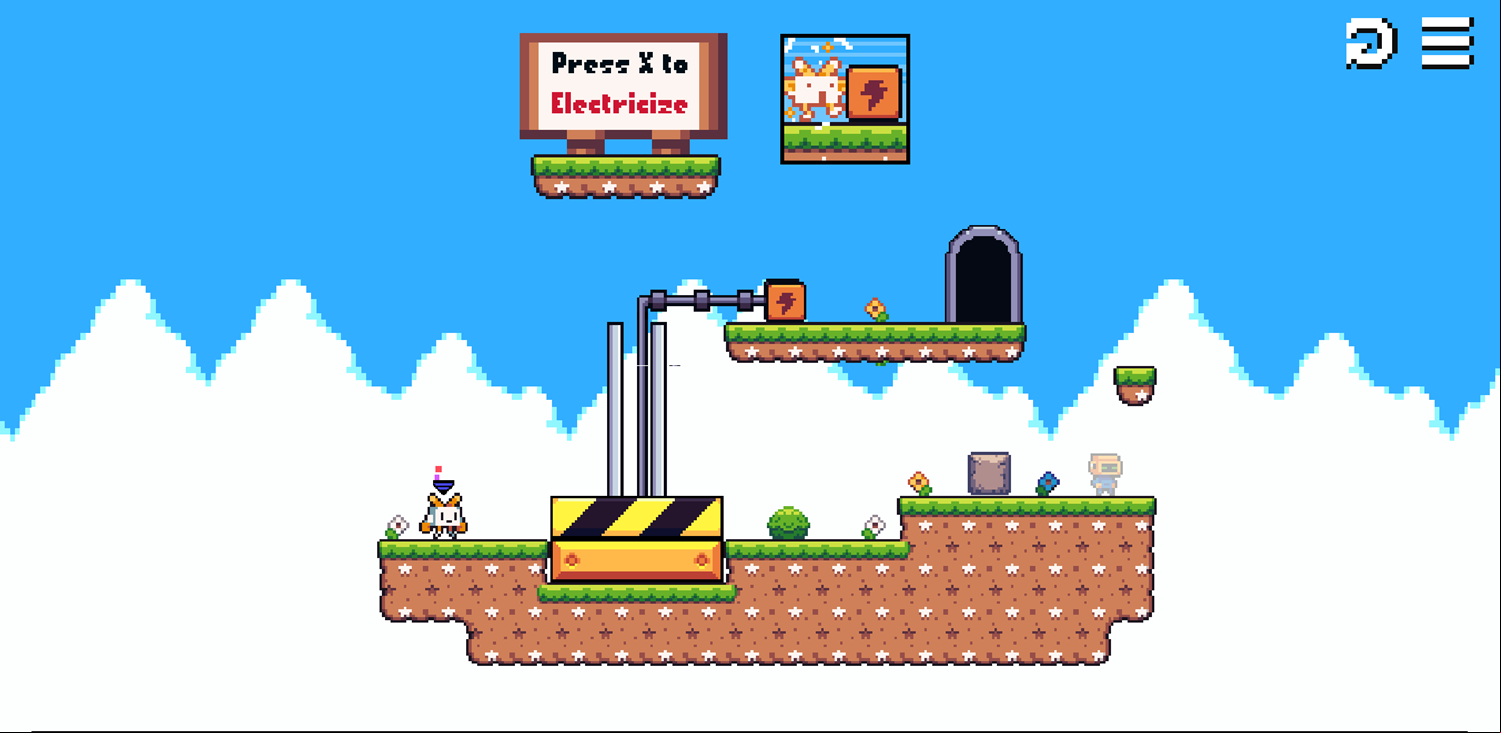 Roboduo Game Electricize Platforms Instructions Screenshot.