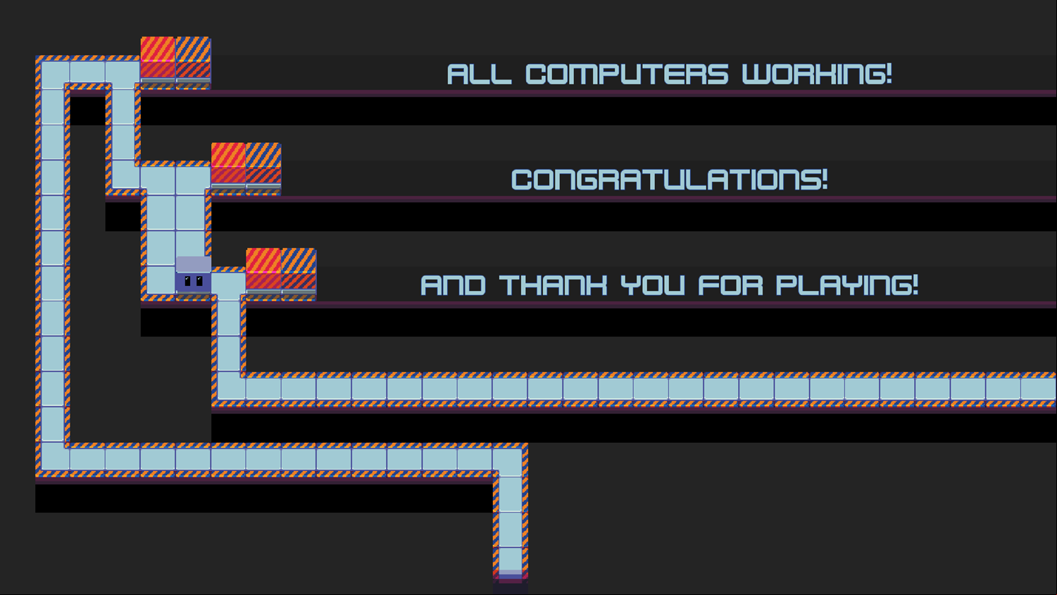 Robot Start Game Beat Screen Screenshot.