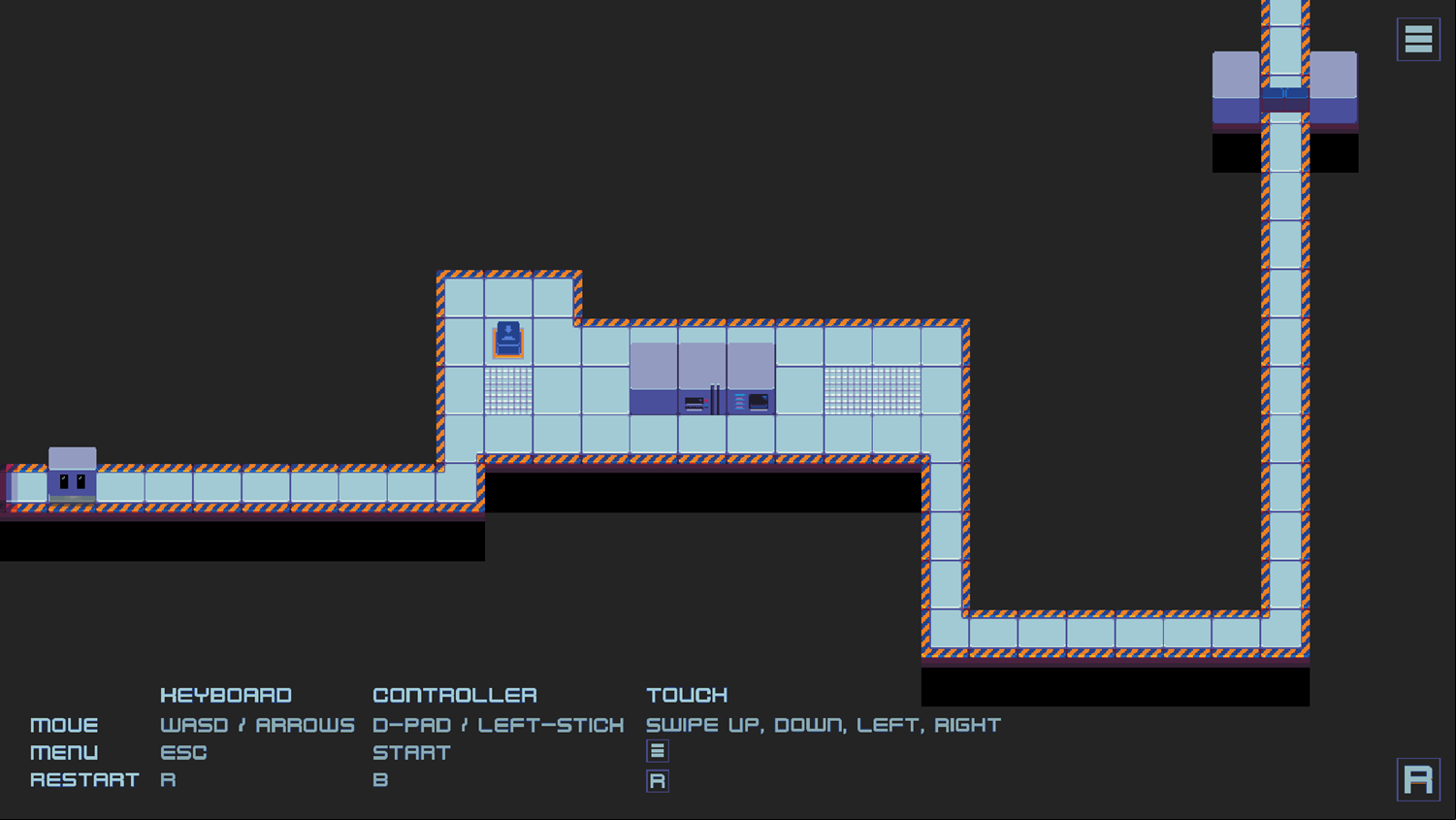Robot Start Game How to Play Screen Screenshot.