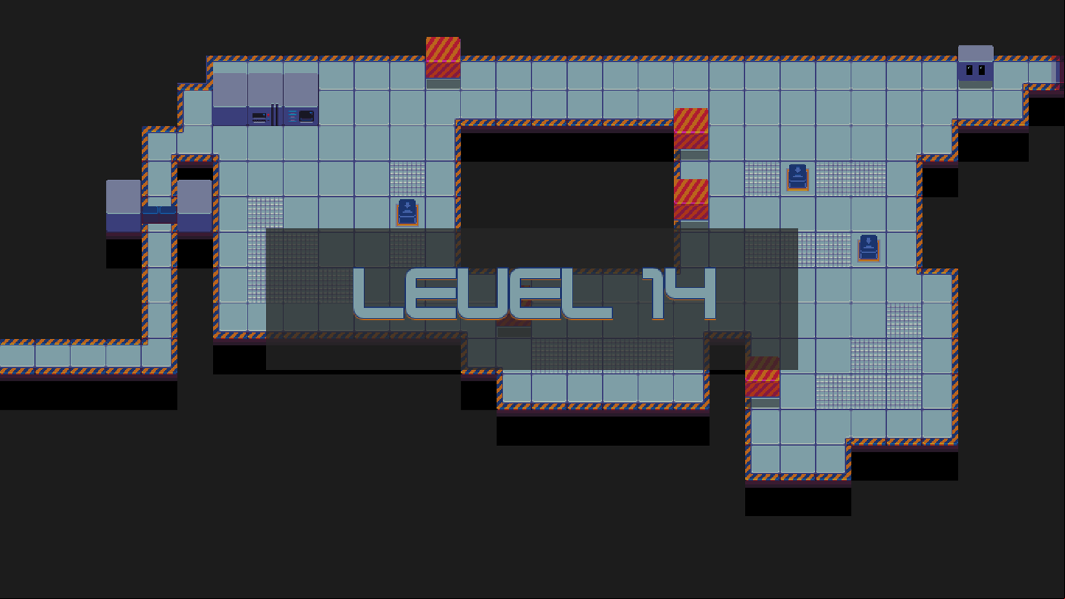 Robot Start Game Level Introduction Screen Screenshot.