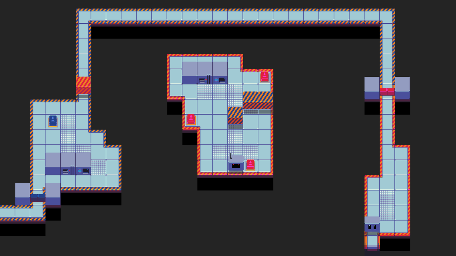 Robot Start Game Level With 2 Robots Screenshot.