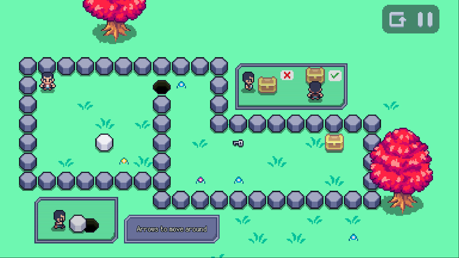 Rock Roll Puzzle Game How to Play Screen Screenshot.