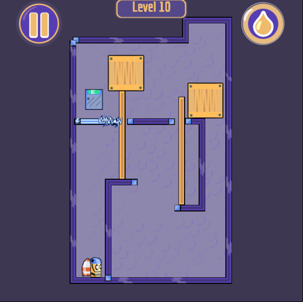 Rocket Bot Game Level Progress Screenshot.