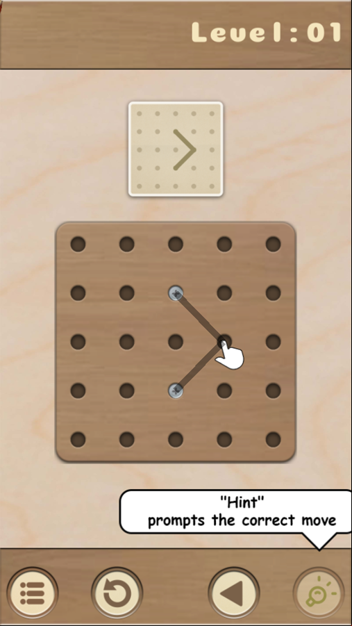Rope Star Game Hint Screenshot.