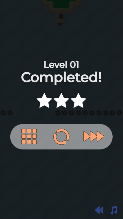 Route to the Beach Game Level Complete Screenshot.