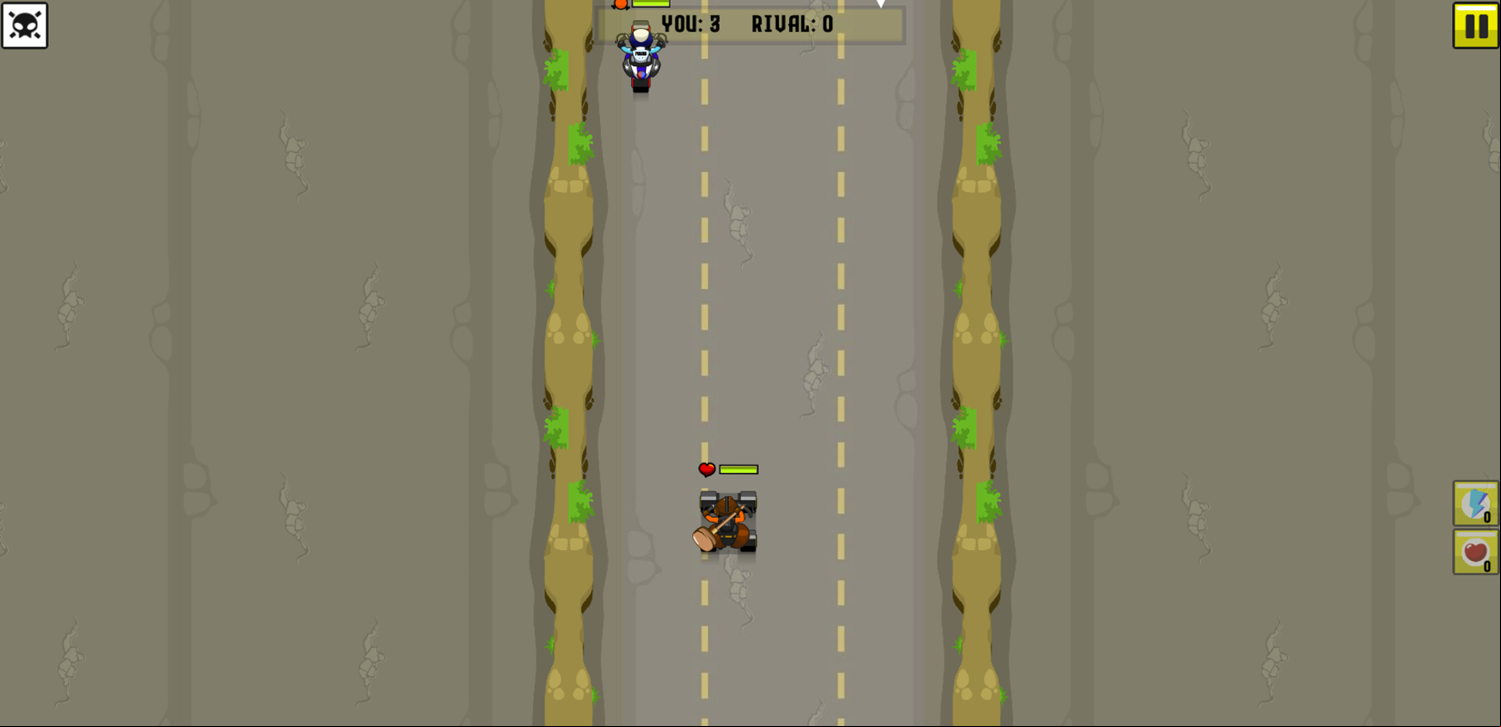 Rude Races Game Cop Battle Race Screenshot.