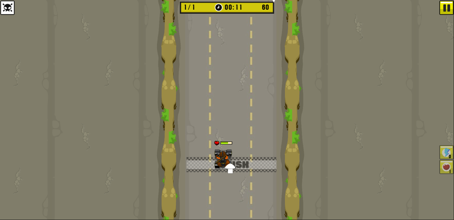Rude Races Game Crossing Finish Line Screenshot.