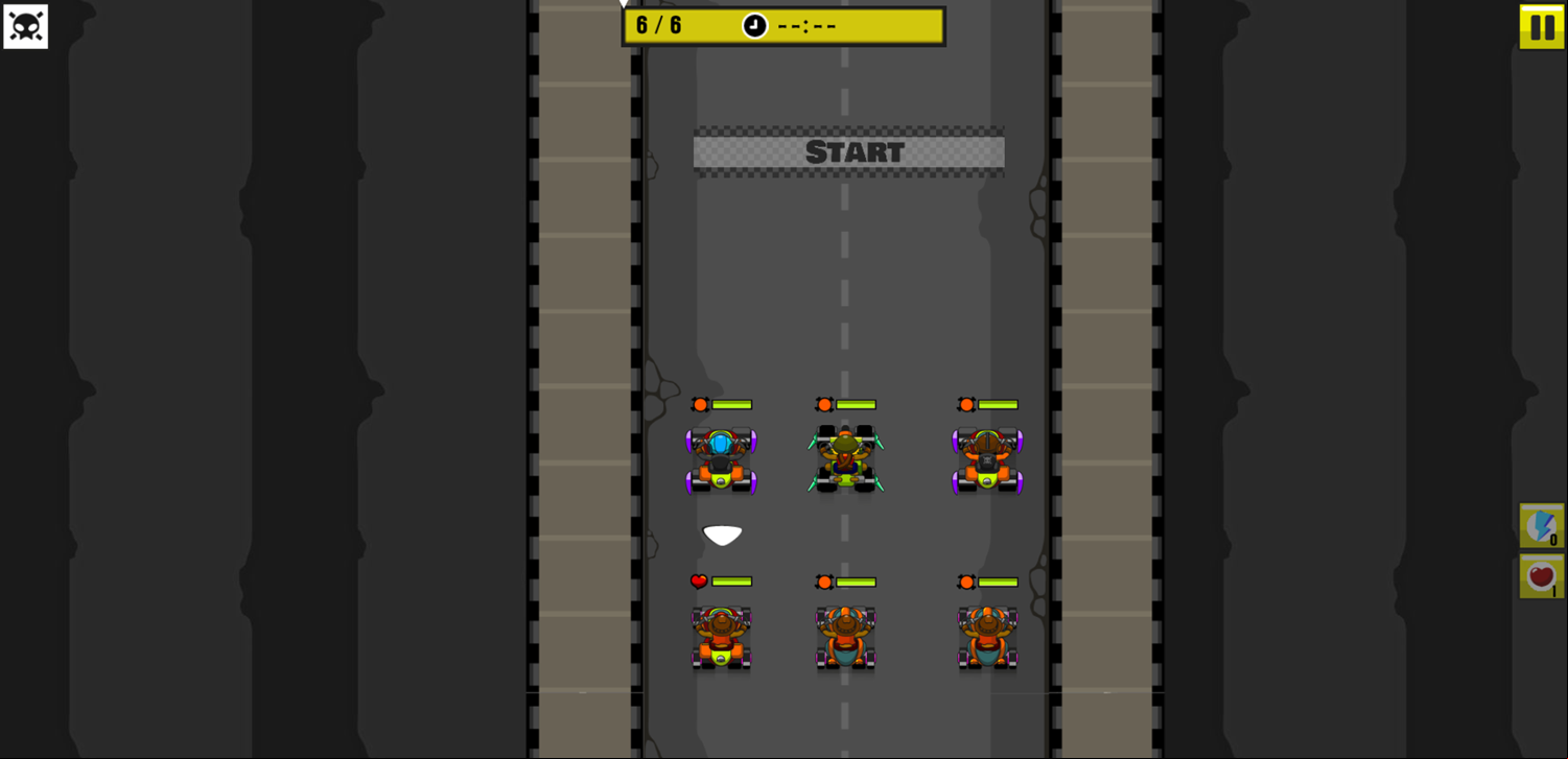 Rude Races Game Race Start Screenshot.