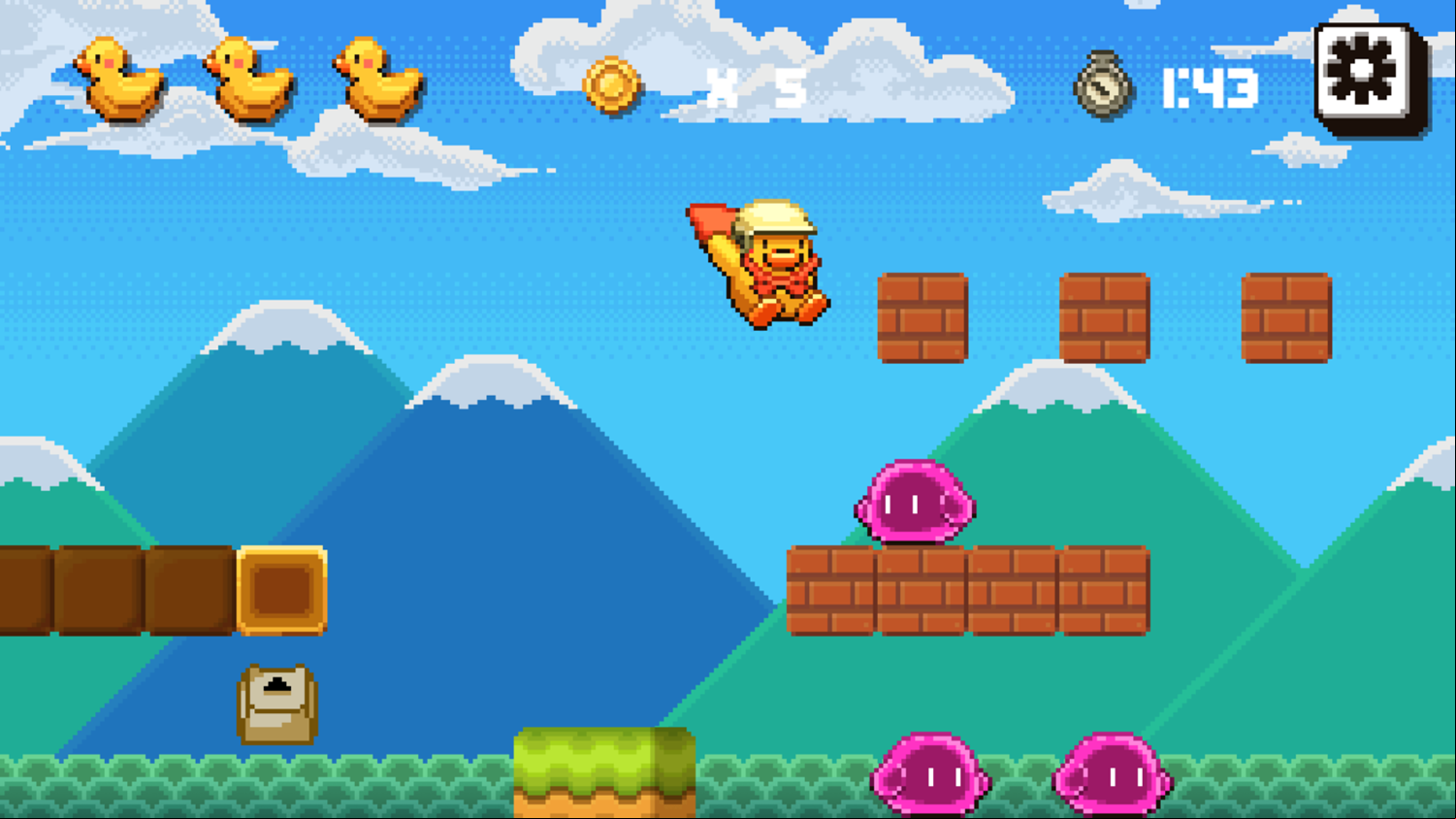 Run Run Duck Game Level Play Screenshot.