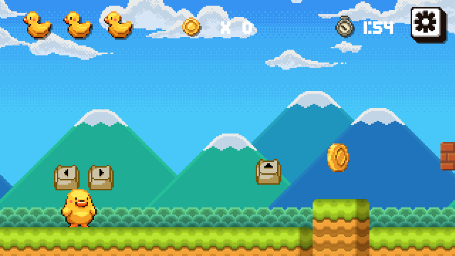 Run Run Duck Game Level Start Screenshot.