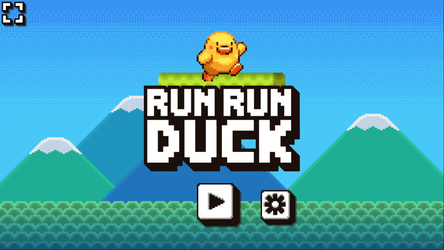 Run Run Duck Game Welcome Screen Screenshot.